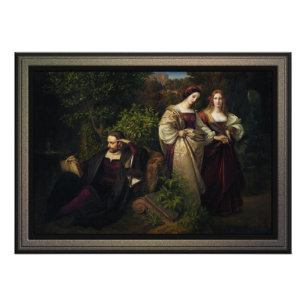 Torquato Tasso und die beiden Leonores Fotodruck