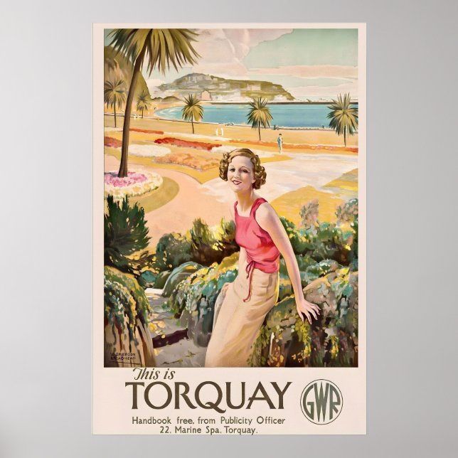 Torquay Devon England Küste English Riviera Poster (Vorne)