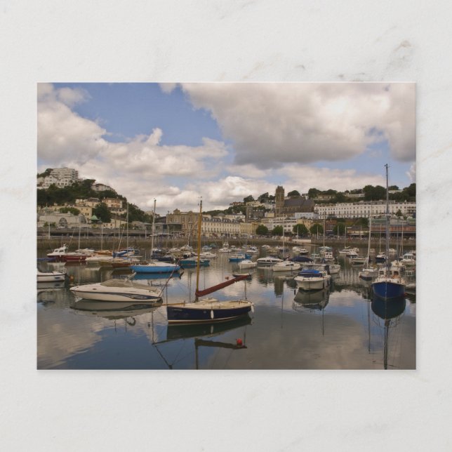 Torquay Harbor Postkarte (Vorderseite)
