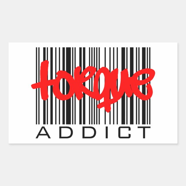Torque Addict Rechteckiger Aufkleber (Vorderseite)
