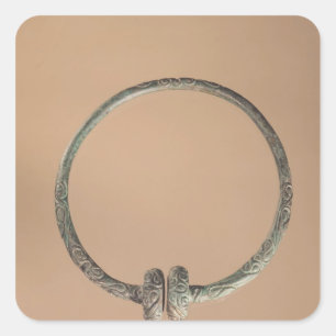 Torque mit ternären Designs, 5. 4. Jahrhundert v.  Quadratischer Aufkleber