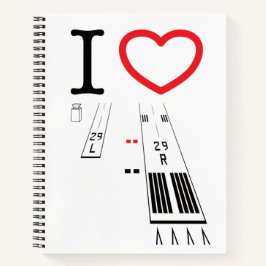 Torrance Airport Runways 29L - 29R / 11L - 11R Notizbuch