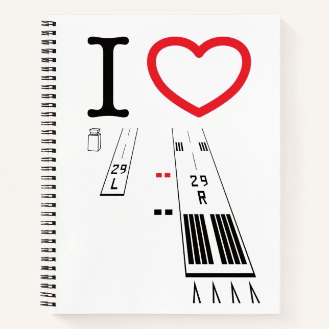 Torrance Airport Runways 29L - 29R / 11L - 11R Notizbuch (Vorderseite)