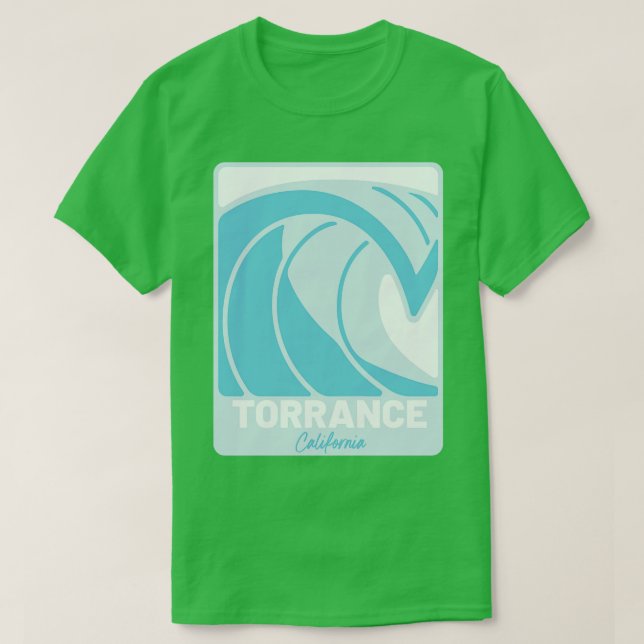 Torrance Beach California Pacific Ocean CA Crashin T-Shirt (Design vorne)