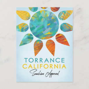 Torrance California Sunshine Reise Postkarte