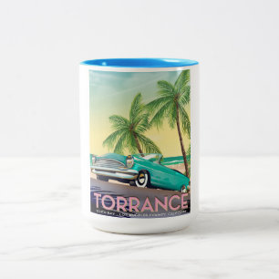 Torrance, Kalifornien, Los Angeles, Kalifornien Zweifarbige Tasse