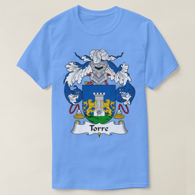 Torre Coat of Arms Familienwappen T-Shirt (Design vorne)
