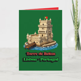Torre De Belem Feiertagskarte