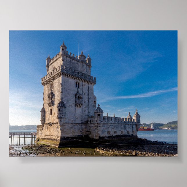 Torre de Belem in Lissabon Poster (Vorne)