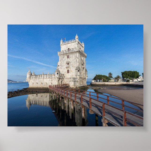 Torre de Belem in Lissabon Poster (Vorne)