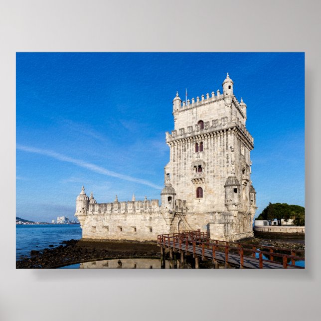 Torre de Belém in Lissabon Poster (Vorne)