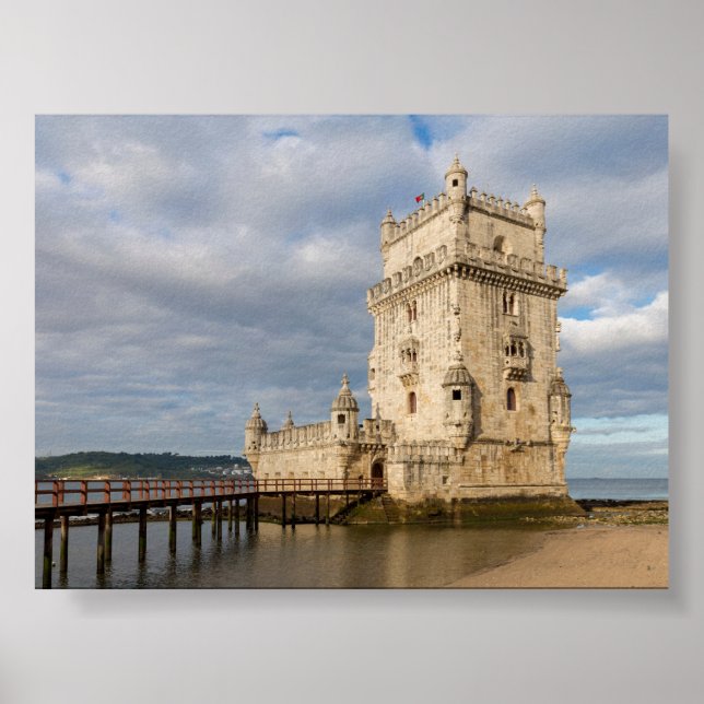 Torre de Belém in Lissabon Poster (Vorne)