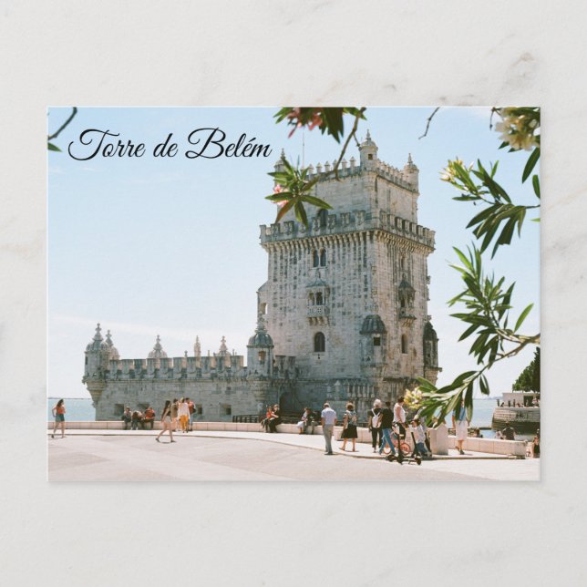 Torre de Belém Tower Belém Lissabon Portugal Postkarte (Vorderseite)
