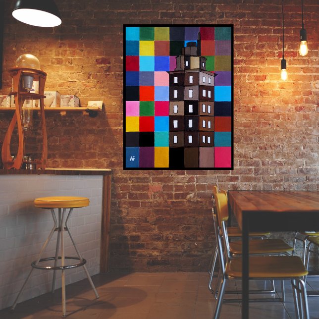 Torre de Hércules Abstract Painting by Alfred Fox Leinwanddruck (Von Creator hochgeladen)