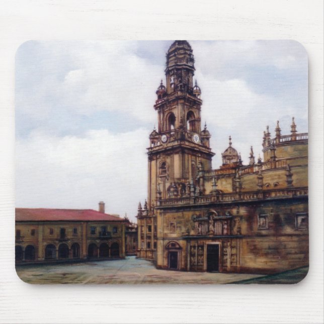 Torre del Reloj (Santiago de Compostela). A Coruña Mousepad (Vorne)