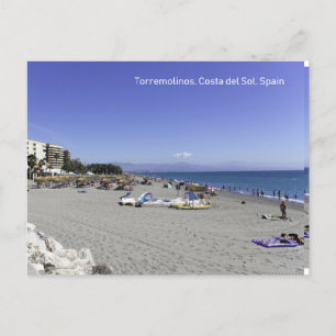Torremolinos Beach, Costa del Sol, Spanien Postkarte