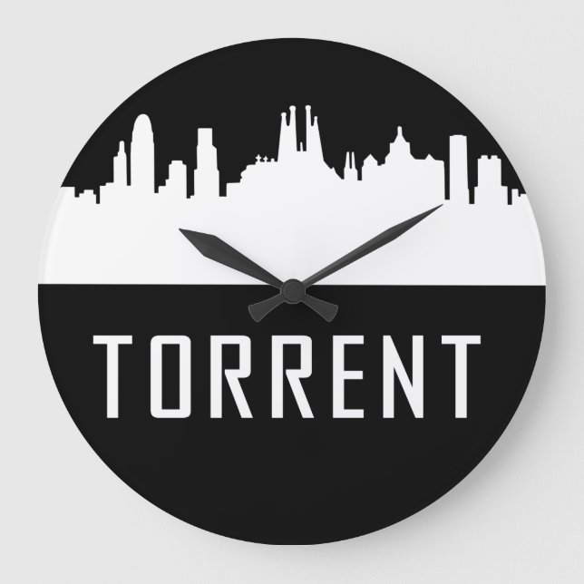 Torrent | Städte Spaniens Große Wanduhr (Vorderseite)