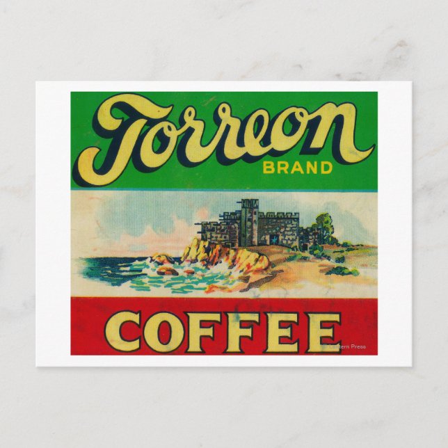 Torreon Coffee Label Postkarte (Vorderseite)