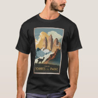 Torres del Paine Chile Illustration Reise Kunst