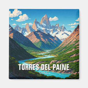 Torres Del Paine Chile Magnet