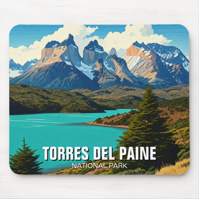Torres Del Paine Nationalpark Chile Mousepad (Vorne)