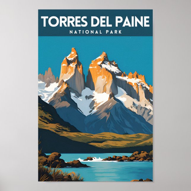 Torres Del Paine Nationalpark Reisende Poster (Vorne)