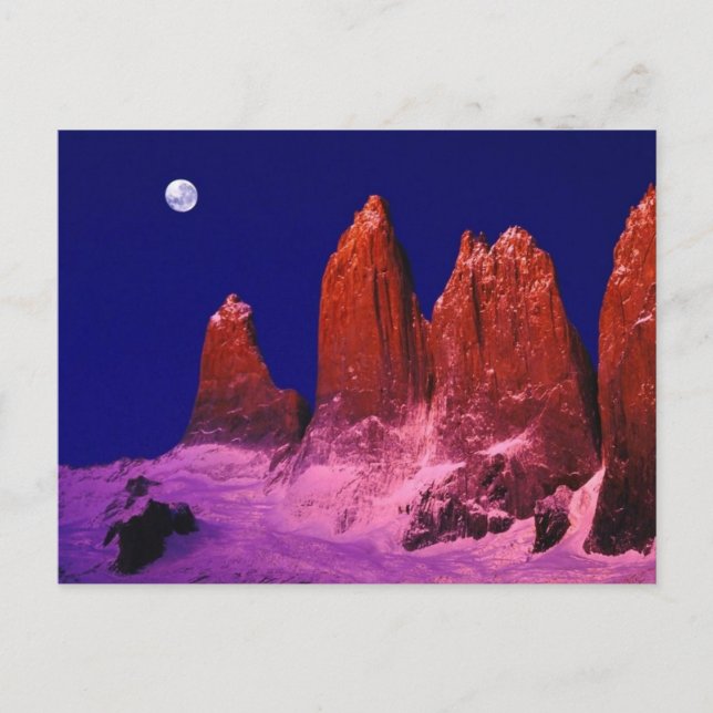 Torres del Paine, Patagonia Postkarte (Vorderseite)