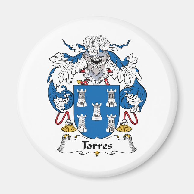 Torres Familienwappen Magnet (Vorne)