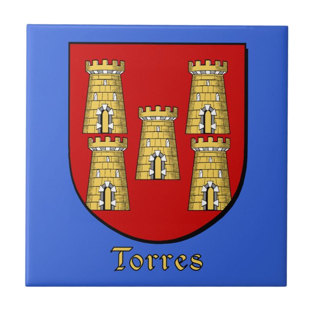 Torres Family Shield Fliese (Vorderseite)