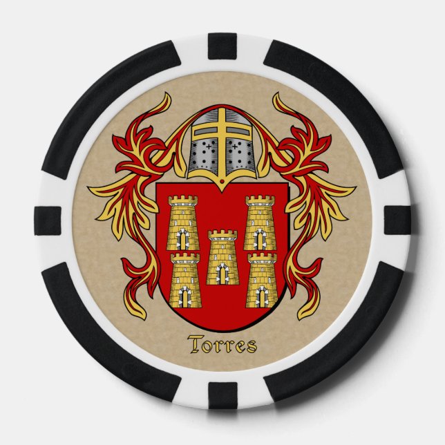 Torres Heraldic Arms Pokerchips (Vorderseite)