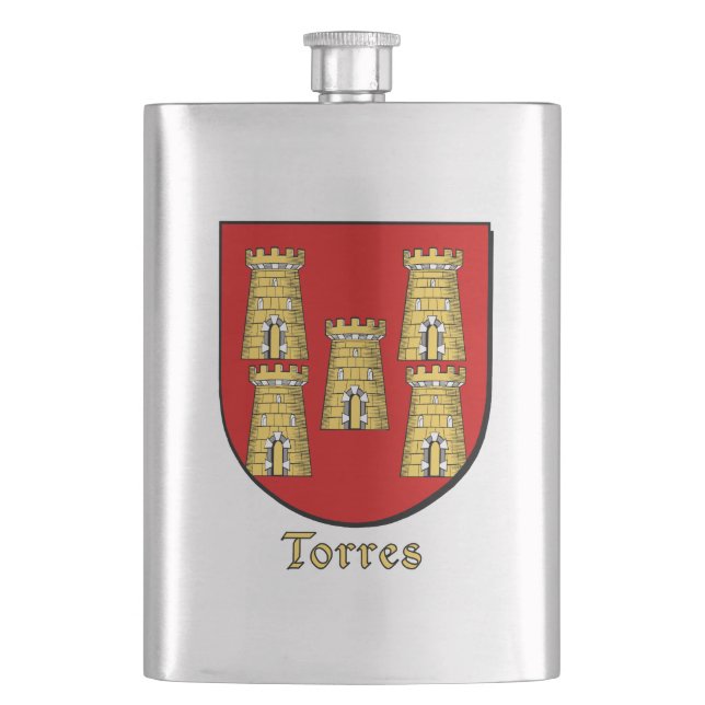 Torres Heraldic Shield Flachmann (Vorderseite)