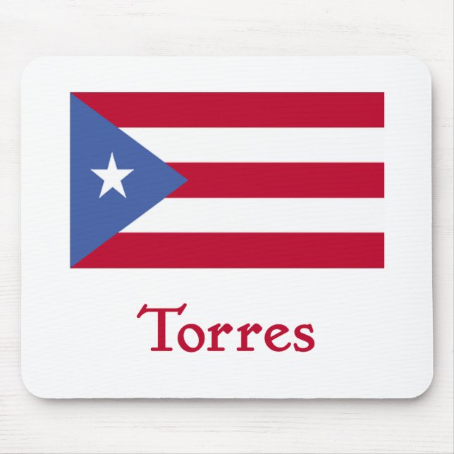 Torres Puertorikaner-Flagge Mousepad (Vorne)