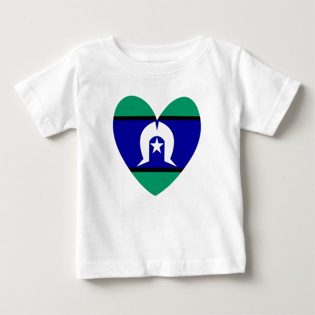 Torres Strait Islanders Herz Baby T-shirt (Vorderseite)