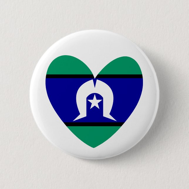 Torres Strait Islanders Herz Button (Vorderseite)