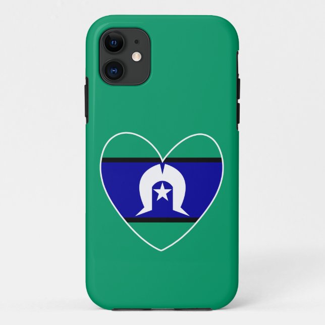 Torres Strait Islanders Herz Case-Mate iPhone Hülle (Rückseite)