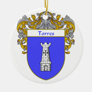 Torres Wappen/Familienwappen Keramikornament