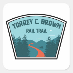 Torrey C. Brown Rail Trail Maryland Quadratischer Aufkleber