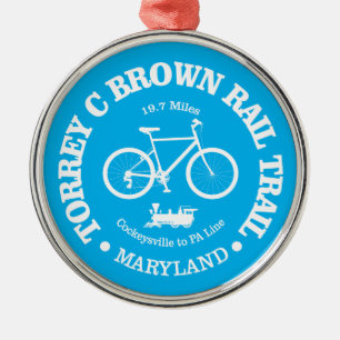 Torrey C Brown Rail Trail (Radfahren) Ornament Aus Metall