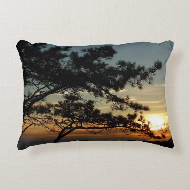 Torrey Pine Sunset I California Landschaft Dekokissen (Vorderseite)