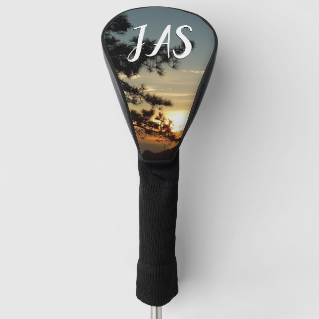 Torrey Pine Sunset I California Landschaft Golf Headcover (Vorderseite)
