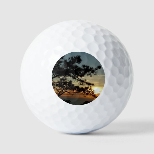 Torrey Pine Sunset I California Landschaft Golfball (Vorderseite)