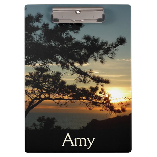 Torrey Pine Sunset I California Landschaft Klemmbrett (Vorderseite)