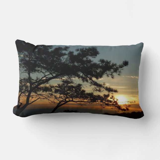 Torrey Pine Sunset I California Landschaft Lendenkissen (Vorderseite)