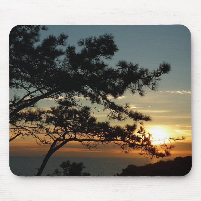 Torrey Pine Sunset I California Landschaft Mousepad (Vorne)