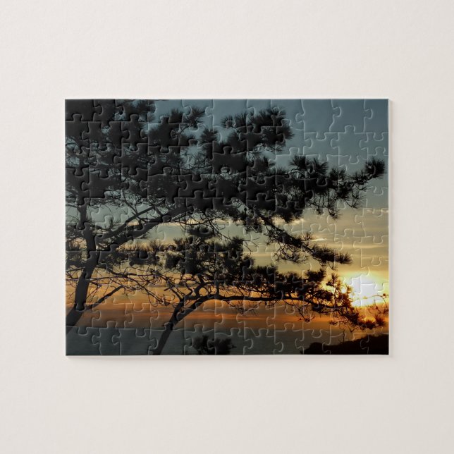 Torrey Pine Sunset I California Landschaft Puzzle (Horizontal)