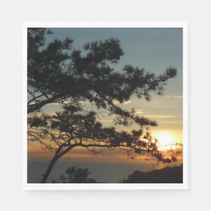 Torrey Pine Sunset I California Landschaft Serviette