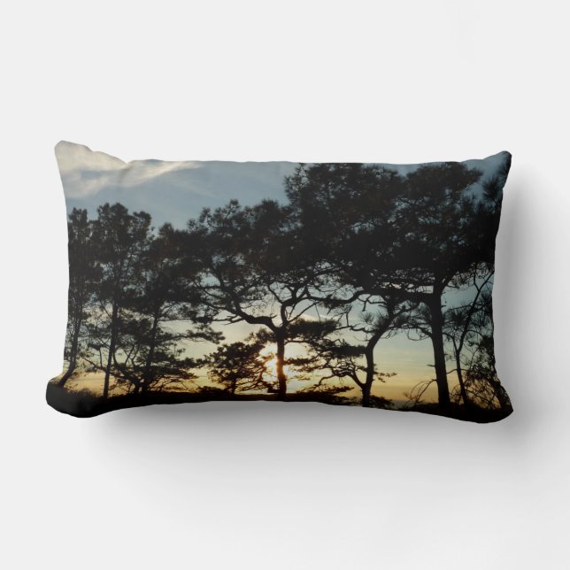 Torrey Pine Sunset II Kalifornien Landschaft Lendenkissen (Vorderseite)
