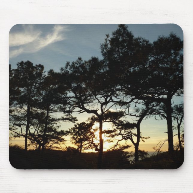 Torrey Pine Sunset II Kalifornien Landschaft Mousepad (Vorne)