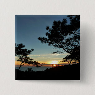 Torrey Pine Sunset III California Landschaft Button