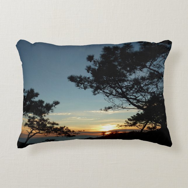 Torrey Pine Sunset III California Landschaft Dekokissen (Vorderseite)